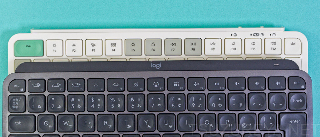 MXKEYSminiとB1Proの比較
